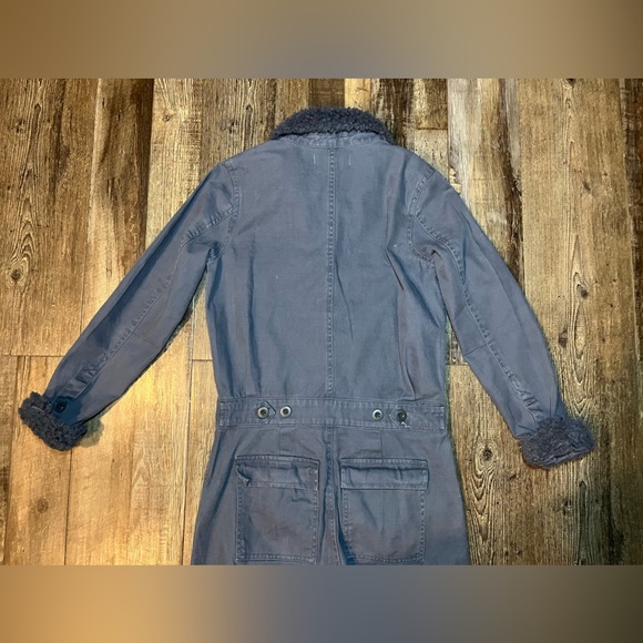 Madewell Sherpa Coverall Jumpsuit in Sunfaded Indigo Size XXS - Picture 7 of 7